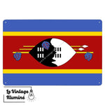 Plaque métal Drapeau Eswatini