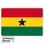 Plaque métal Drapeau Ghana