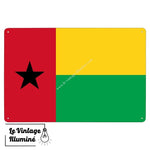 Plaque métal Drapeau Guinée-Bissau