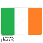 Plaque métal Drapeau Irlande