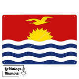 Plaque métal Drapeau Kiribati