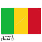 Plaque métal Drapeau Mali