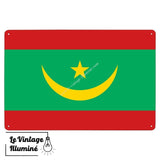 Plaque métal Drapeau Mauritanie