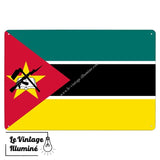 Plaque métal Drapeau Mozambique