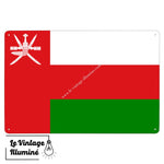 Plaque métal Drapeau Oman