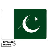 Plaque métal Drapeau Pakistan