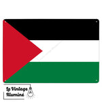 Plaque métal Drapeau Palestine