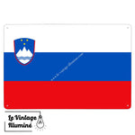 Plaque métal Drapeau Slovénie