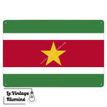 Plaque métal Drapeau Suriname