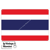 Plaque métal Drapeau Thaïlande