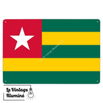 Plaque métal Drapeau Togo