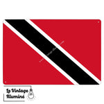 Plaque métal Drapeau Trinité-et-Tobago