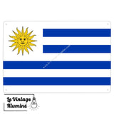 Plaque métal Drapeau Uruguay