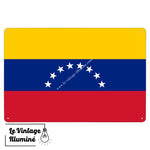 Plaque métal Drapeau Venezuela