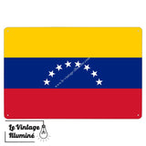 Plaque métal Drapeau Venezuela