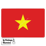 Plaque métal Drapeau Viêt Nam