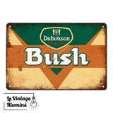 Plaque métal Bière Bush