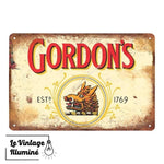 Plaque métal Bière Gordon's