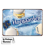 plaque métal Hoegarden bière blanche