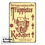 plaque métal vintage Trappistes Rochefort