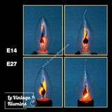 Ampoule Flamme Vacillante E14 E27 Lot de 4/10/20 - Le Vintage Illuminé
