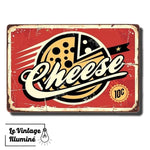 Plaque Métal Vintage Cheese - Le Vintage Illuminé