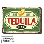 Plaque Métal Vintage Tequila Bar - Le Vintage Illuminé