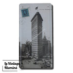 Plaque Métal Vintage Manhattan Flatiron Building 15x30cms - Le Vintage Illuminé