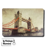 Plaque Métal Vintage Tower Bridge Londres - Le Vintage Illuminé
