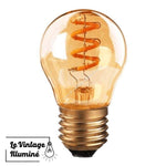 Ampoule Vintage à LED GLOBE 3W E27 90x45mm - Le Vintage Illuminé