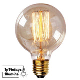 Ampoule à filament Globe (filament) 40W E27 120x80mm - Le Vintage Illuminé
