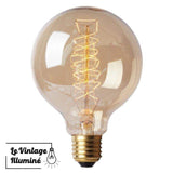 Ampoule à filament Globe (spirale) 40W E27 120x80mm - Le Vintage Illuminé