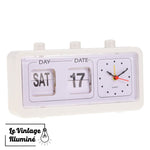 Horloge Flip Flap Avec Affichage Date Et Jour - Le Vintage Illuminé