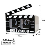 Horloge Flip Flap Clapet de Cinéma - Le Vintage Illuminé