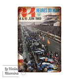 Plaque Métal 24H du Mans 1969 - Le Vintage Illuminé