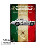 Plaque Métal Circuit Carrera Panamericana 4 - Le Vintage Illuminé
