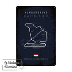 Plaque Métal Circuit Hungaroring - Le Vintage Illuminé