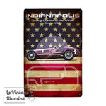 Plaque Métal Circuit Indianapolis - Le Vintage Illuminé