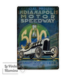 Plaque Métal Indianapolis 1920 - Le Vintage Illuminé