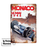 Plaque Métal Monaco Mai 1948 - Le Vintage Illuminé