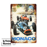 Plaque Métal Monaco Mai 1967 - Le Vintage Illuminé
