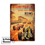 Plaque Métal Reims Juillet 1960 - Le Vintage Illuminé