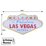 Plaque Métal Vintage Las Vegas 49x26cm - Le Vintage Illuminé