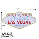 Plaque Métal Vintage Las Vegas 49x26cm - Le Vintage Illuminé