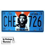 Plaque Métal Immatriculation Che Guevara Cuba - Le Vintage Illuminé