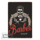 Plaque Métal Barber Shop Hitman - Le Vintage Illuminé