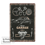 Plaque Métal Vintage Classic Garage - Le Vintage Illuminé