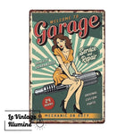 Plaque Métal Vintage Service & Repair - Le Vintage Illuminé
