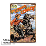Plaque Métal Hollywood Cowboy - Le Vintage Illuminé