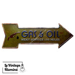Plaque Métal Gas & Oil Right - Le Vintage Illuminé